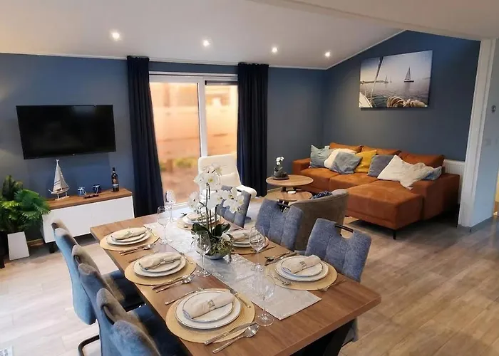 Sunset Modernes Waterfront Fuer 6 Pers 5 Min Zum Kemp